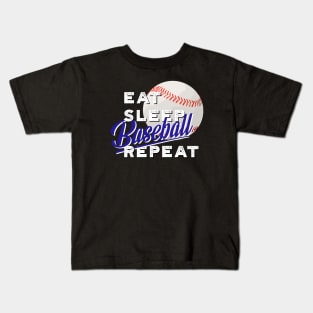 Eat Sleep Baseball Repeat Kids T-Shirt